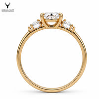 Oval CZ Ring, 925 Sterling Silver, Handmade Minimalist Ring, Silver, Gold or Rose Gold Finish