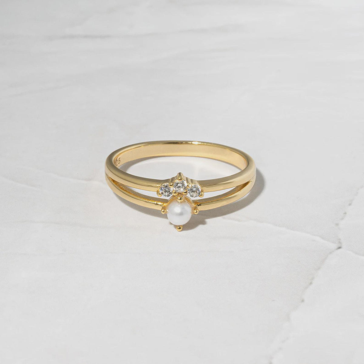 Lab Grown Diamond Open Ring, Sterling Silver Adjustable Band, Dainty Promise Jewelry