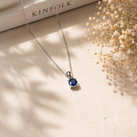Solitaire Birthstone Necklace for Women, CZ, Sterling Silver Ginger Lyne Collection