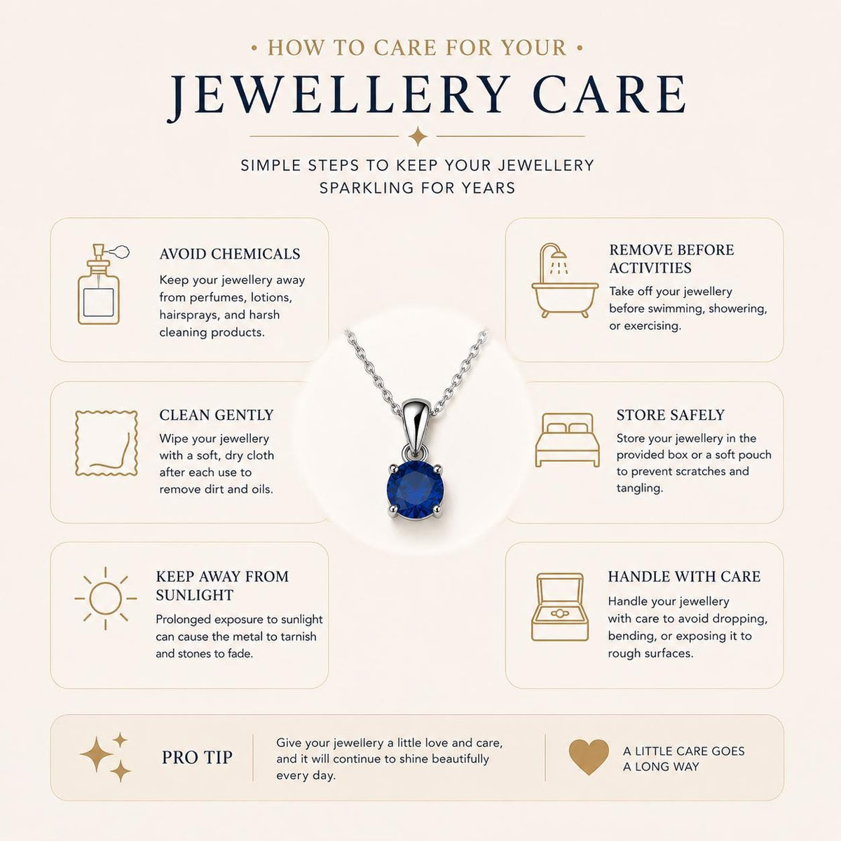 Solitaire Birthstone Necklace for Women, CZ, Sterling Silver Ginger Lyne Collection