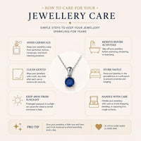 Solitaire Birthstone Necklace for Women, CZ, Sterling Silver Ginger Lyne Collection